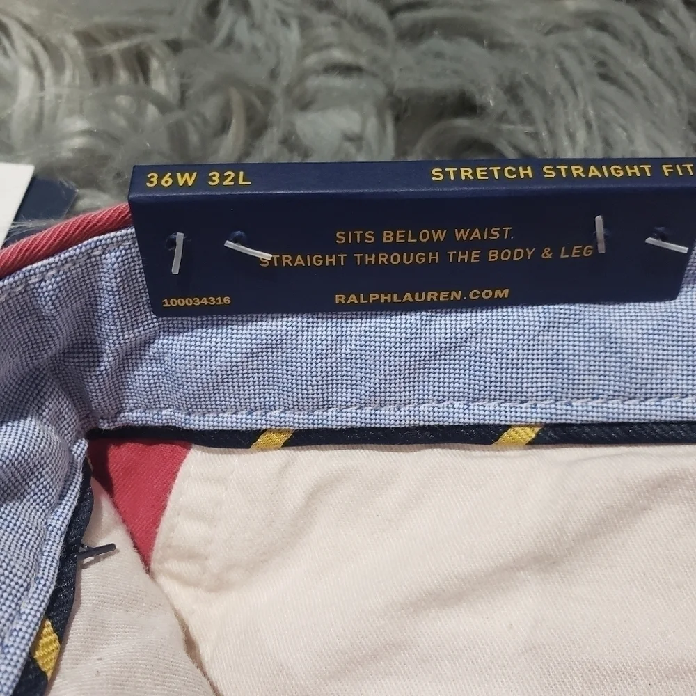 NWT Polo Ralph Lauren Stretch Straight Fit Chinos
